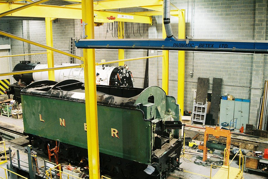 A1 Tornado and the tender from A3 Flying Scotsman at NRM, York Wed 20/4/11.