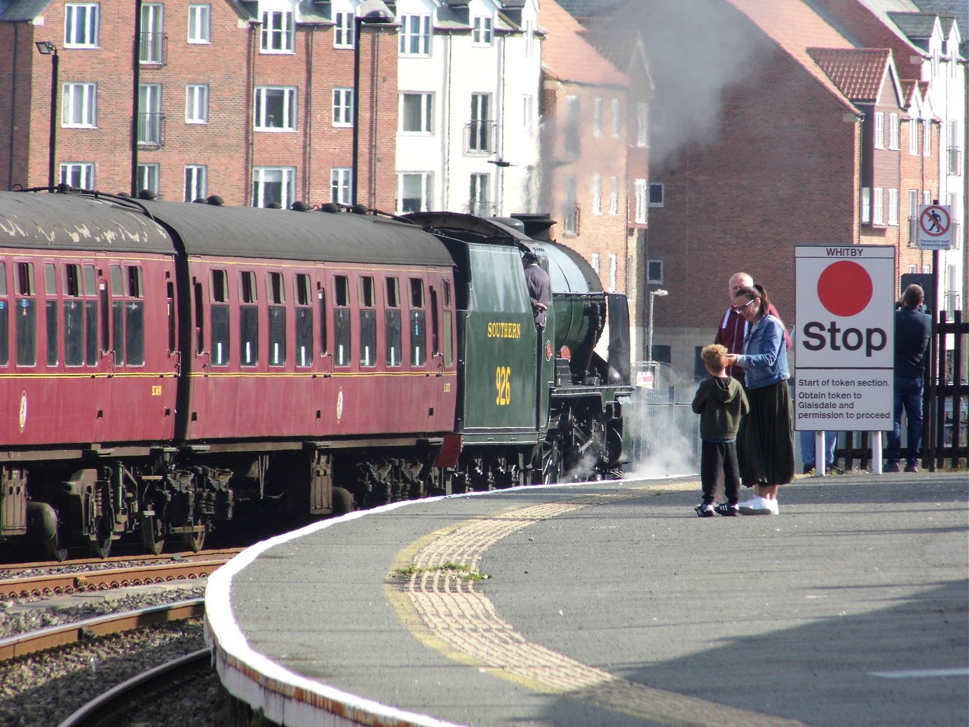 Smokebox number of 60008 Dwight D. Eisenhower, Sat 28/12/2013. 