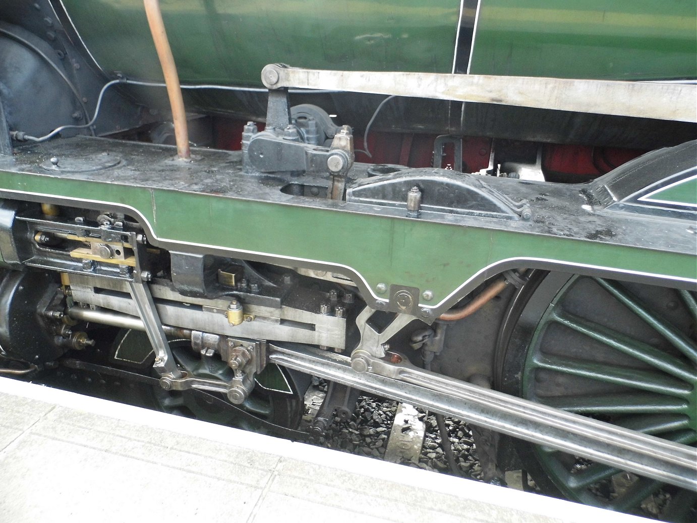 Papyrus nameplate for the record breaking A3 2750 which did 108 mph, Sat 28/12/2013. 