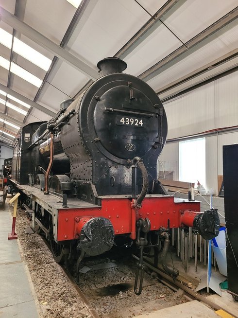Smokebox number of 60008 Dwight D. Eisenhower, Sat 28/12/2013.