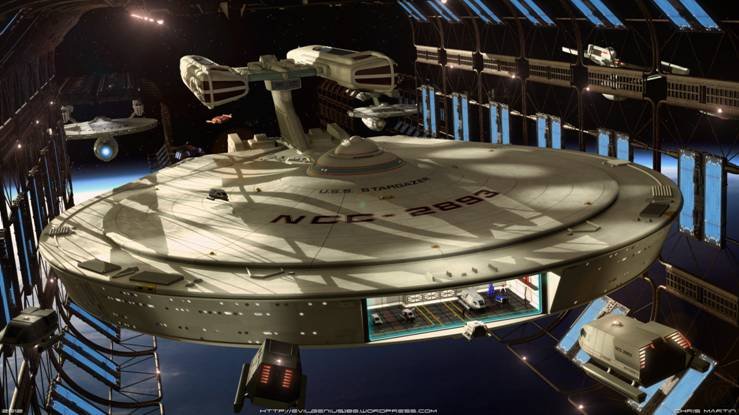 U.S.S. Stargazer - CGI by Chris Martin.