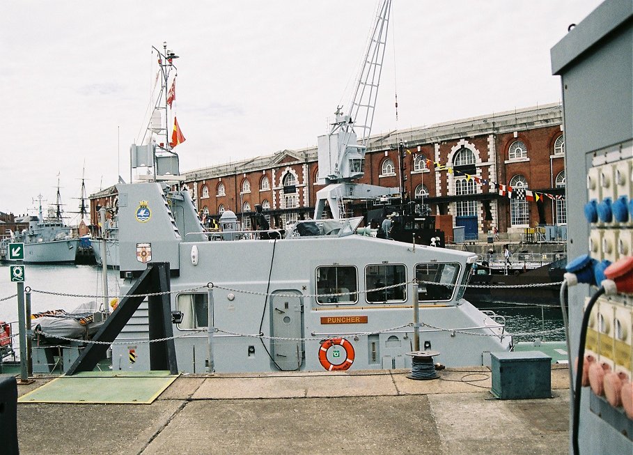 Archer class Coastal Training Patrol craft P291 HMS Puncher, Portsmouth Navydays, 2010.