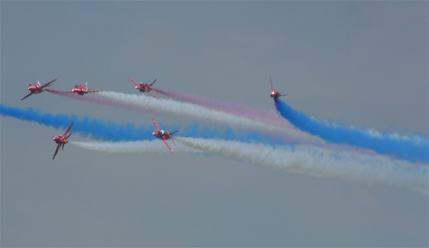 Red Arrows 50th Anniversary display, RAF Waddington 6th July 2014.