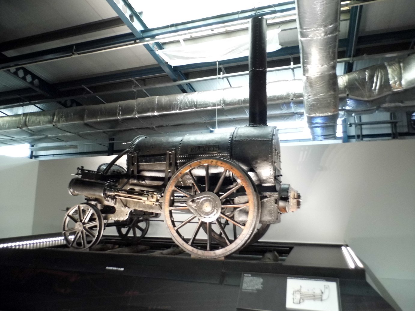 Rocket at the National Raiway Museum, Thurs 10/10/2019.