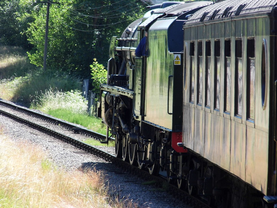 Cab of 60008 Dwight D. Eisenhower, Sat 28/12/2013. 