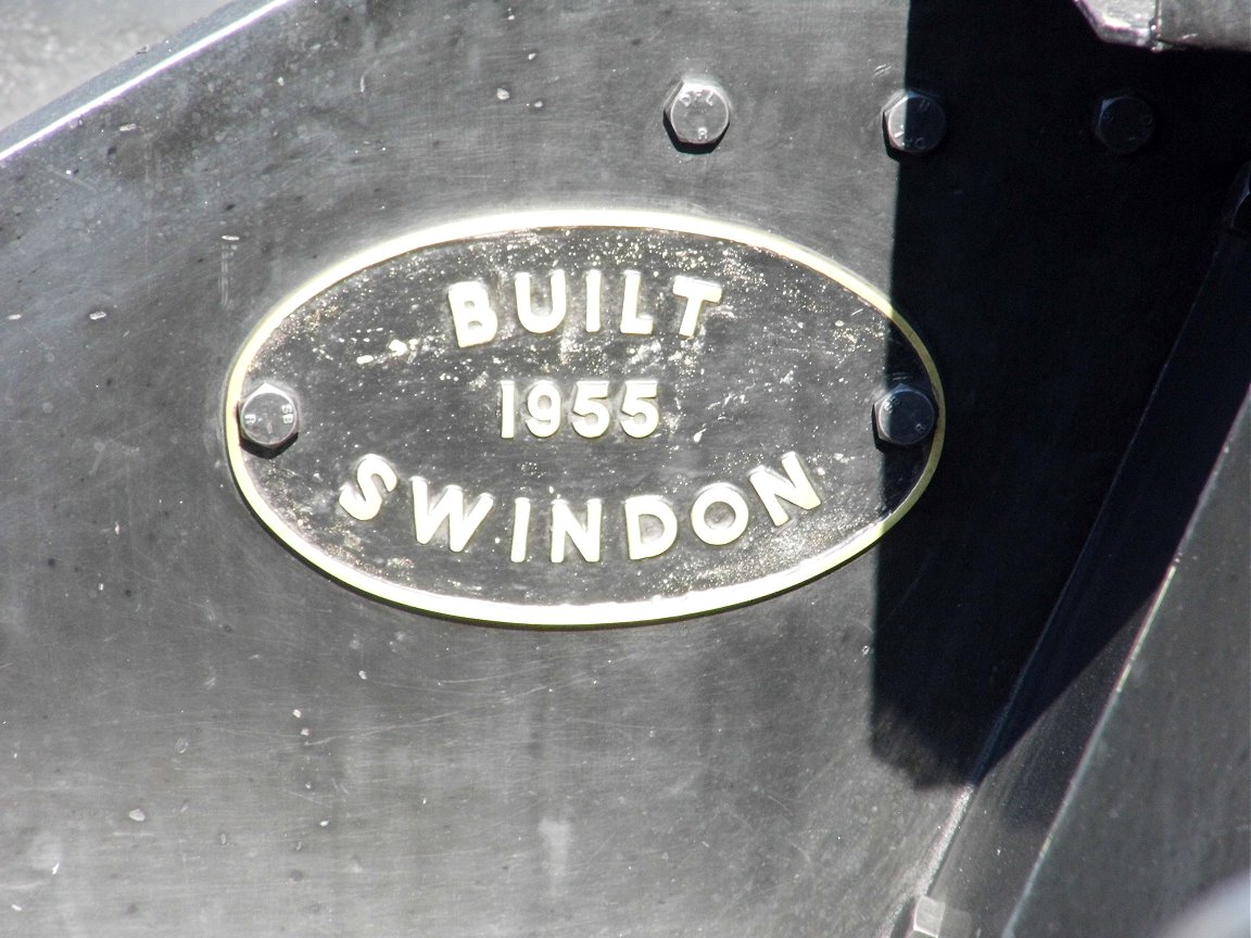 Nameplate of SR Battle of Britain 34109, Sat 28/12/2013. 