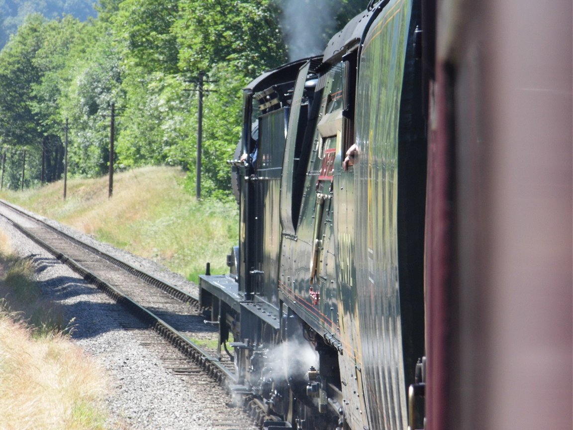 Cab of 60008 Dwight D. Eisenhower, Sat 28/12/2013. 