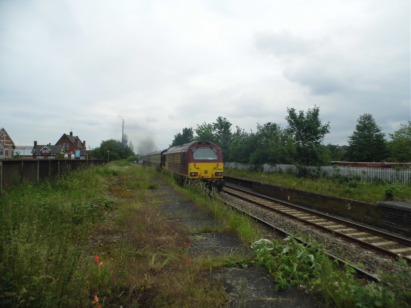 46100 Royal Scot on the Referendum Express, Castleford. Tuesday 14/6/2016. 