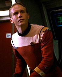 Starfleet jumpsuit uniform as worn by a Senior Chief Petty Officer department head.