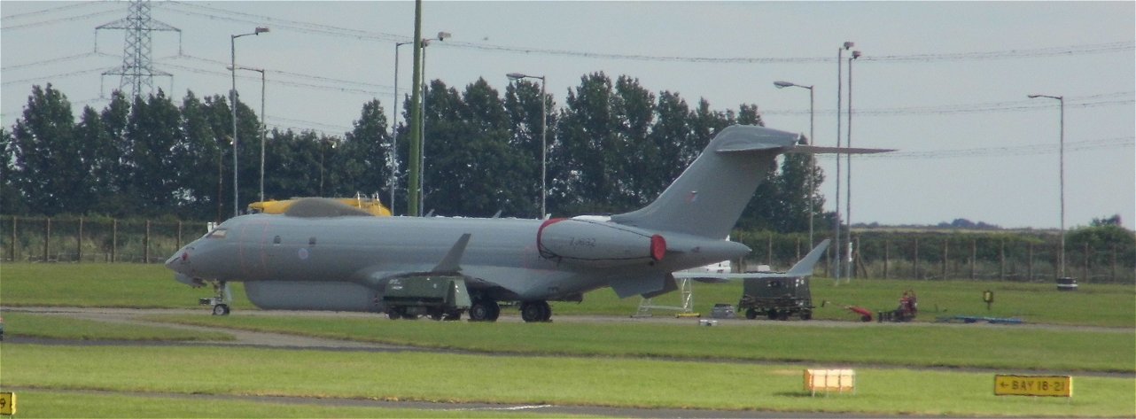 RAF Bombardier Sentinel, RAF Waddington July 6th 2014.