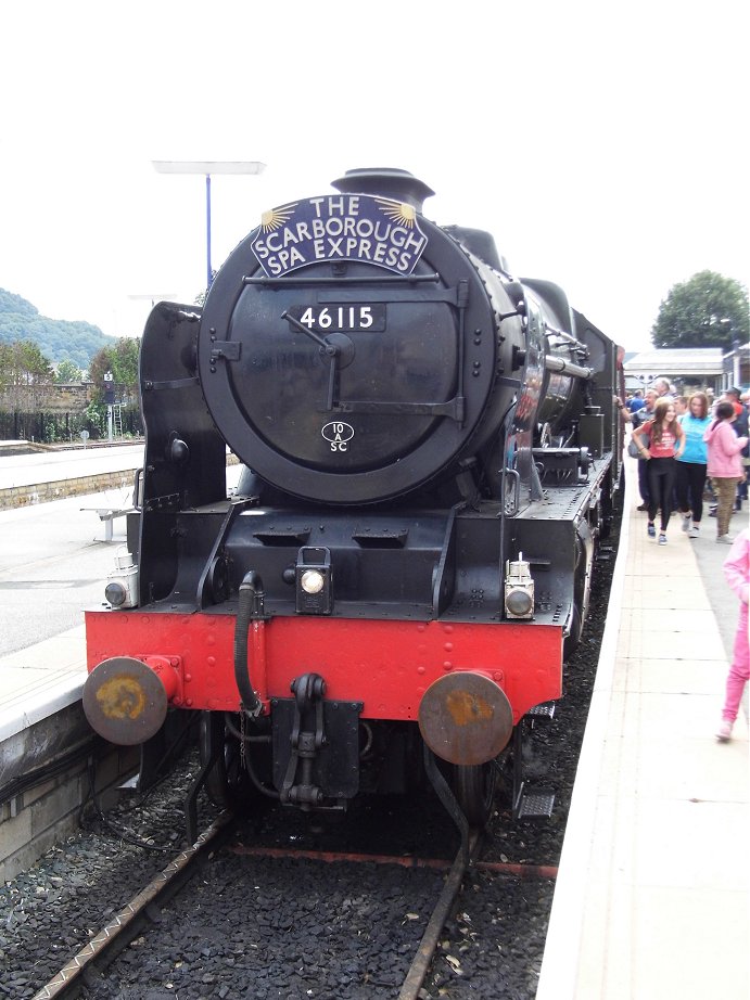 46115 Scots Guardsman on the Scarborough Spa Express, Wed 31/7/2013. 