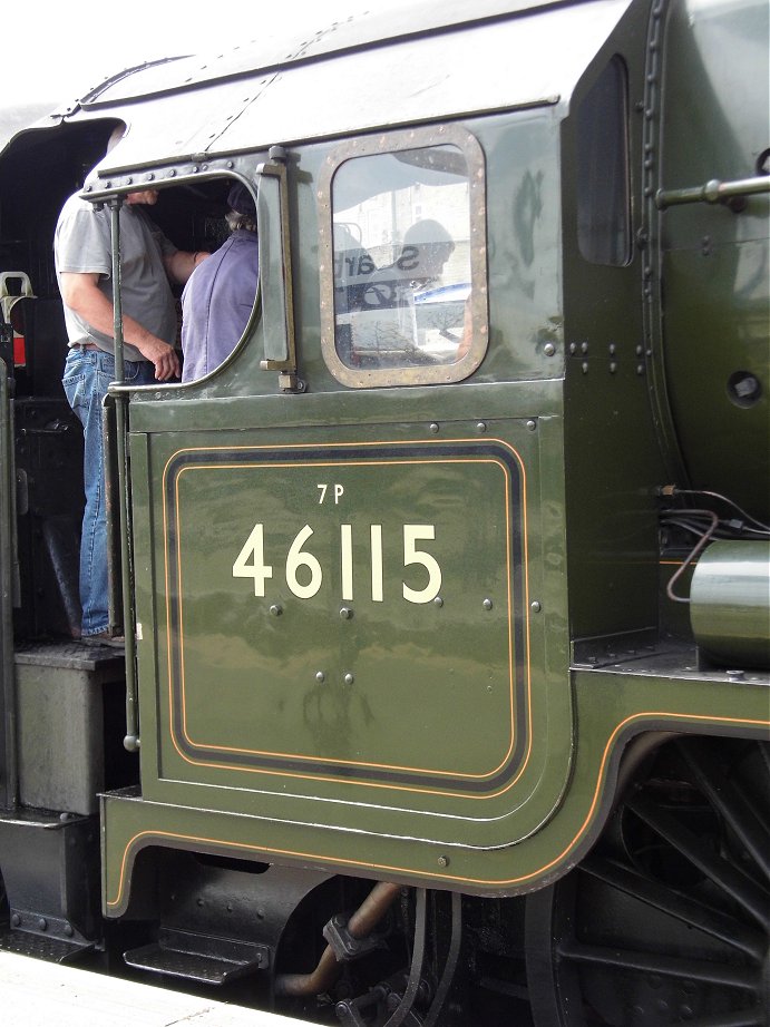 46115 Scots Guardsman on the Scarborough Spa Express, Wed 31/7/2013. 