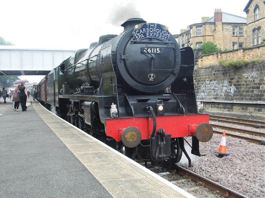 46115 Scots Guardsman on the Scarborough Spa Express, Wed 31/7/2013. 