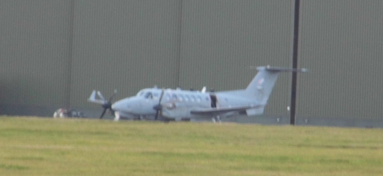 RAF Hawker Beechcraft Shadow R1, RAF Waddington February 19th 2019.