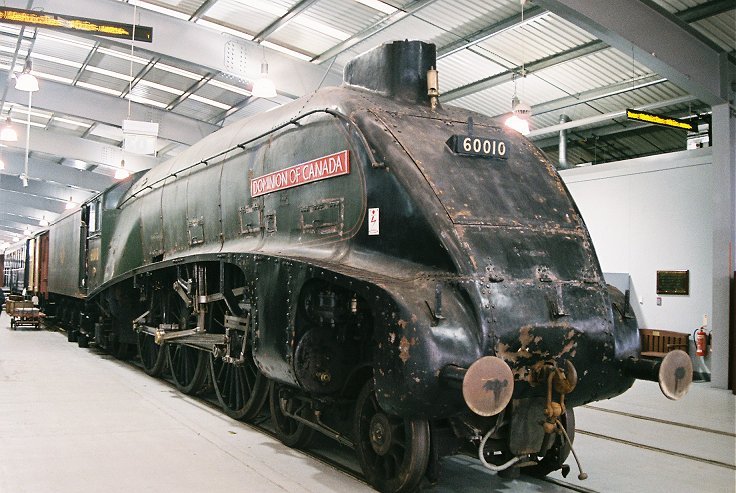 60010 Dominion of Canada showing off her faded paintwork. Thursday 25/10/2012.