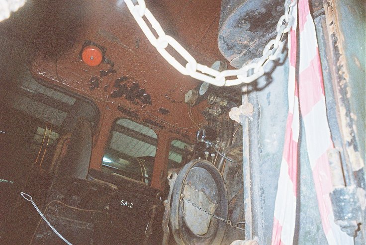 The cab of60010 Dominion of Canada. Thursday 25/10/2012.