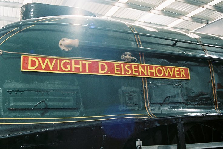 60008 Dwight D Eisenhower nameplate. Thursday 25/10/2012.