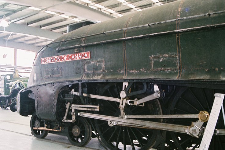 60010 Dominion of Canada showing original faded Crewe works applied BR Brunswick green. Thursday 25/10/2012.