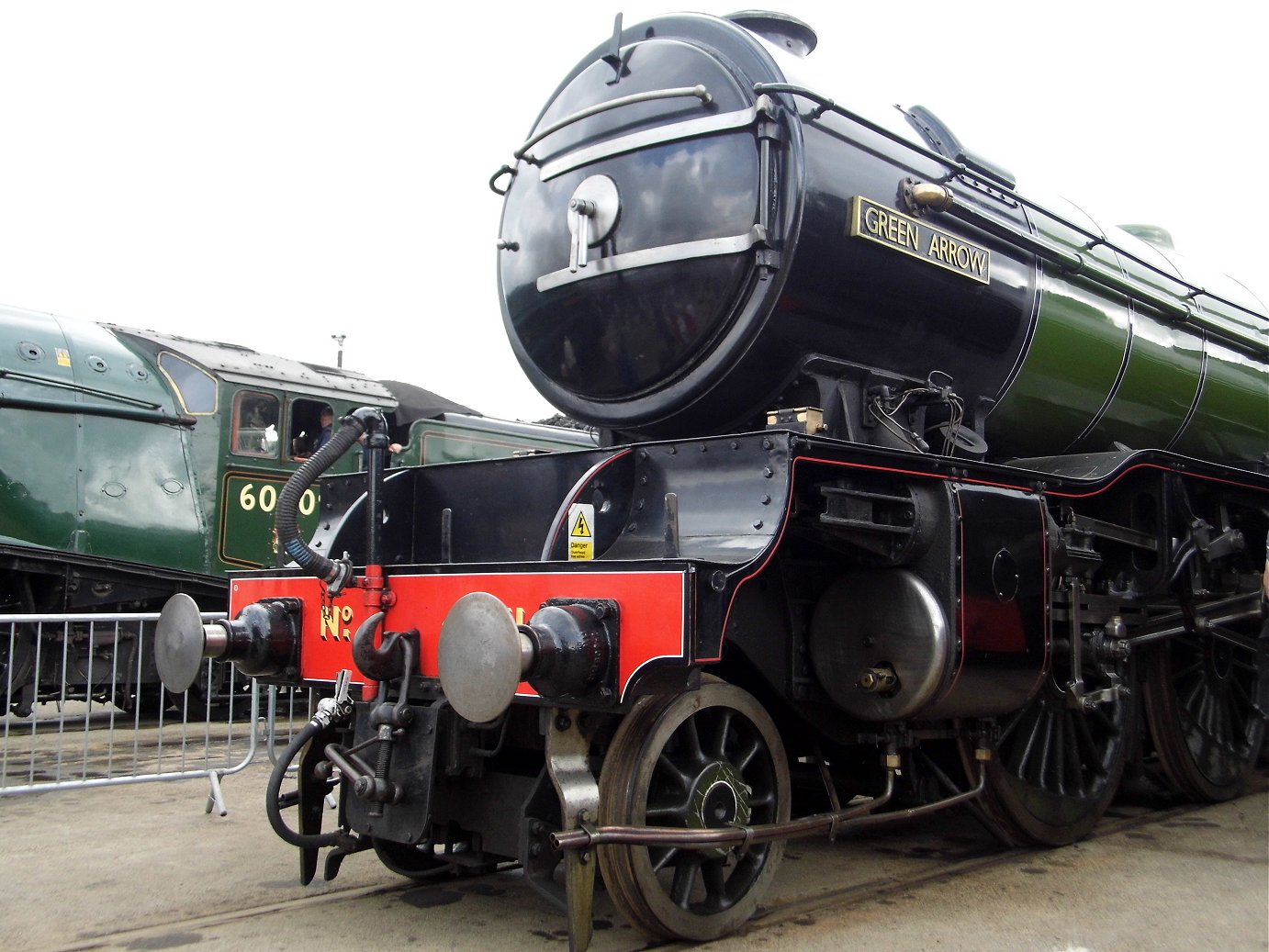 Nameplatshished for A4 60011 Empire of India and A2 60500 Edward Thompson, Sat 28/12/2013. 