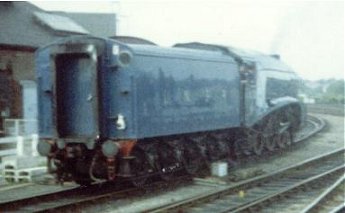 Sir Nigel Gresley reversing from NRM