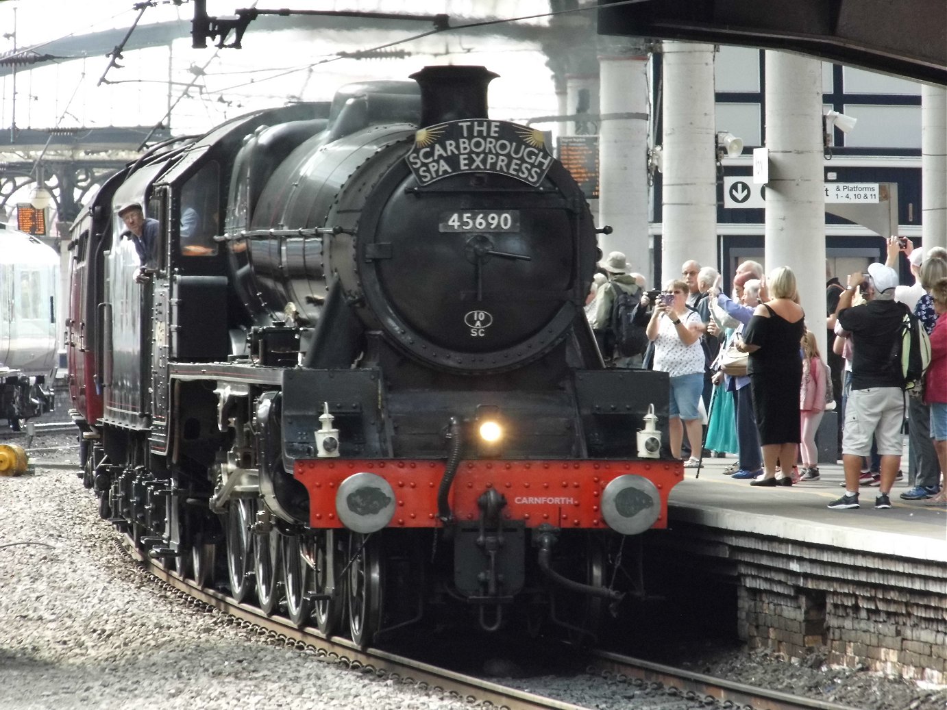 Smokebox number of 60008 Dwight D. Eisenhower, Sat 28/12/2013. 