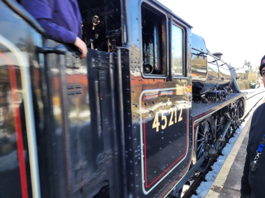 Cab of 60008 Dwight D. Eisenhower, Sat 28/12/2013. 