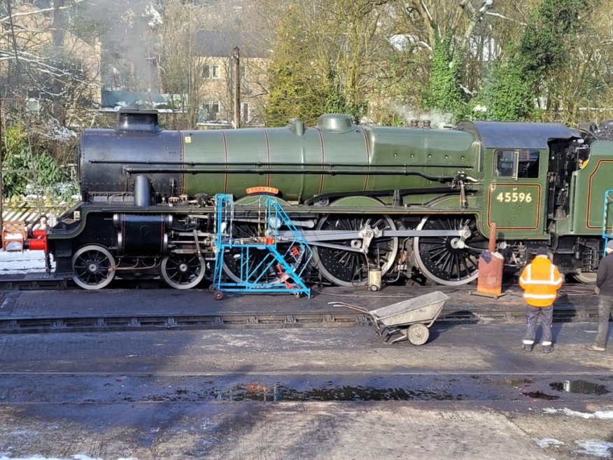 Nameplates for A4 60011 Empire of India and A2 60500 Edward Thompson, Sat 28/12/2013. 