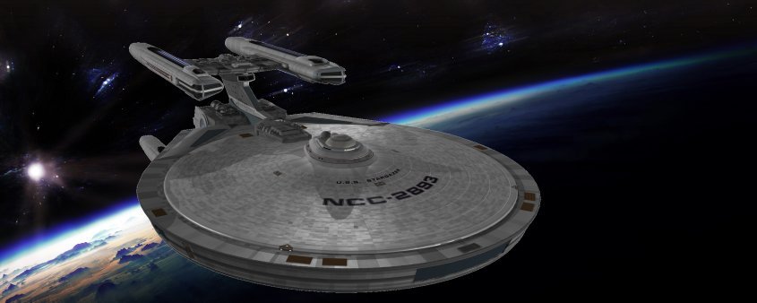 U.S.S. Stargazer - CGI by Doug Drexler.