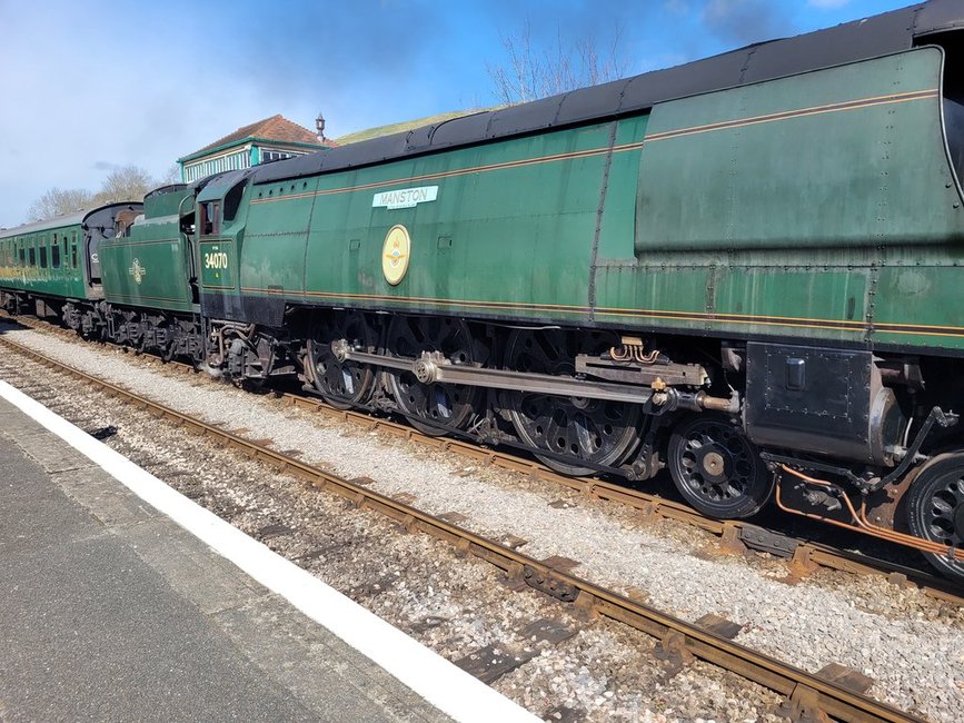 Nameplate of SR Battsw of Britain 34109, Sat 28/12/2013.
