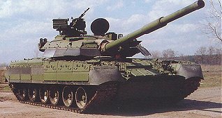 T-80 Soviet main battle tank.