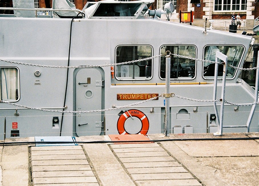 Archer class Coastal Training Patrol craft P294 HMS Trumpeter, Portsmouth Navydays, 2010.