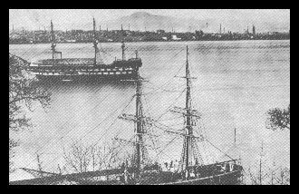 Truant Training Ship 'Mars' on the Tay off Dundee. 1869 - 1929.