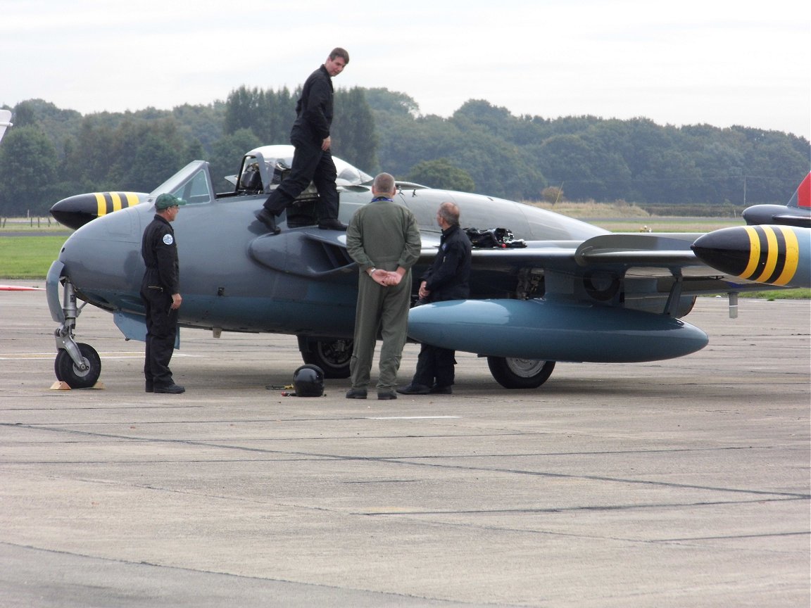 DeHavilland Venom RAF Church Fenton 26th September 2015.