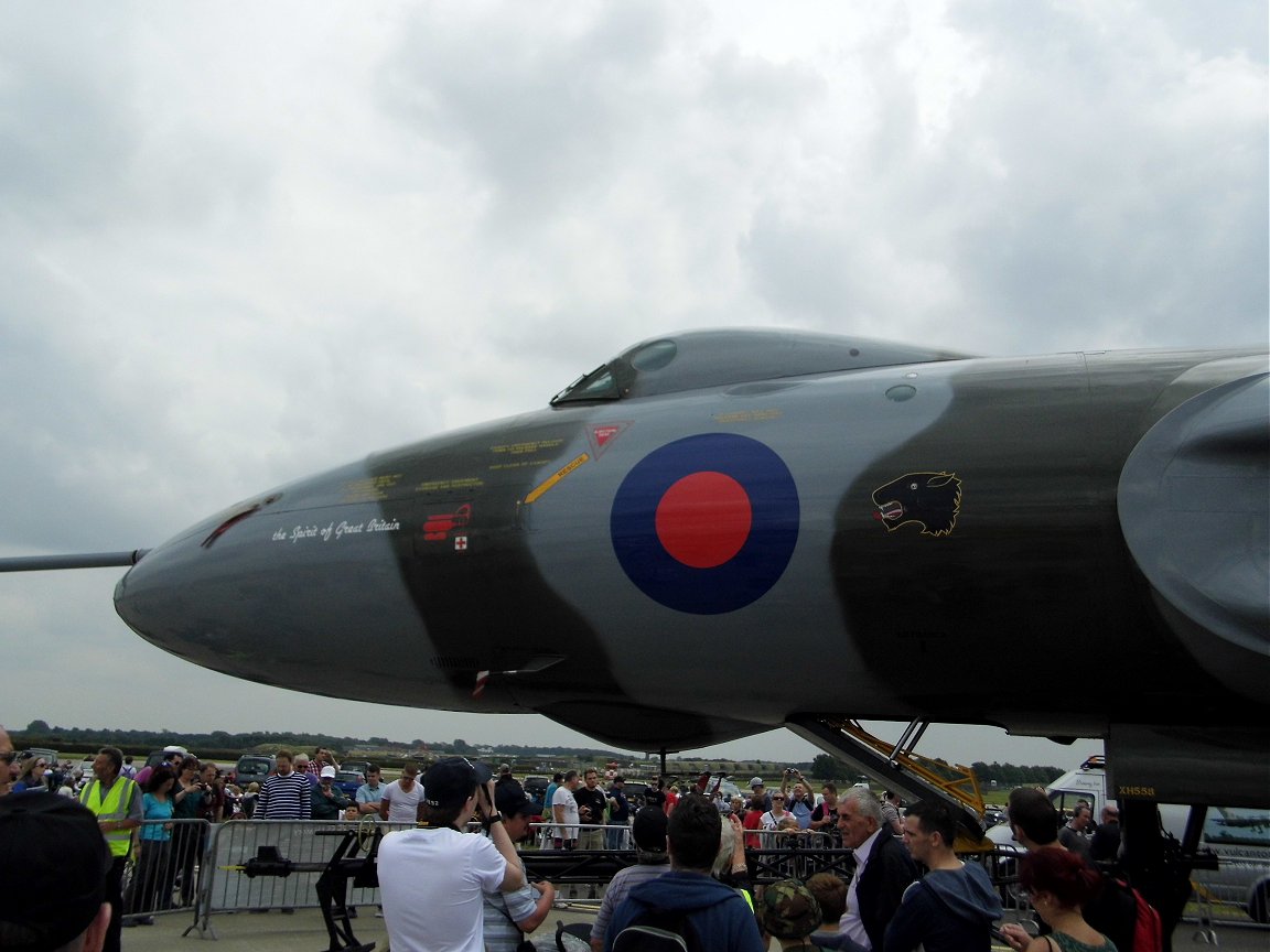 Avro Vulcan XH 558, Vulcan to the Sky, RAF Waddington 6th July 2014.