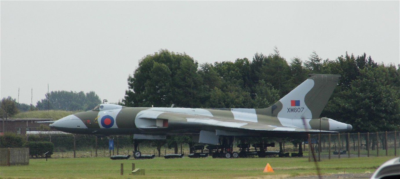 Falklands hero Avro Vulcan XM 607, RAF Waddington 6th July 2014.