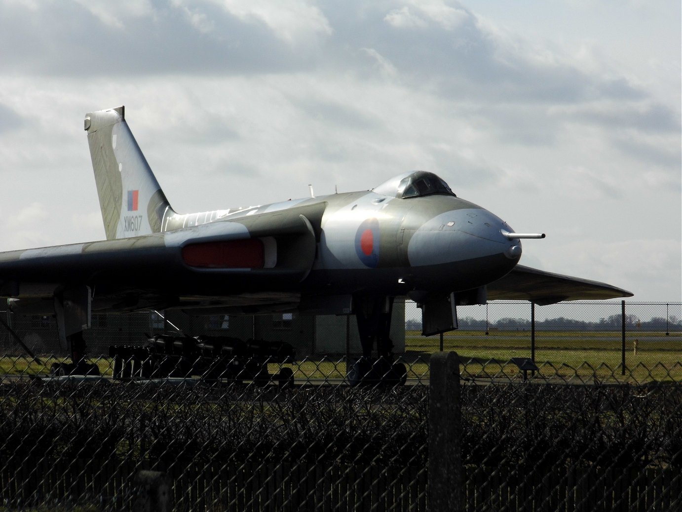 Falklands hero Avro Vulcan XM 607, RAF Waddington 19th February 2019.