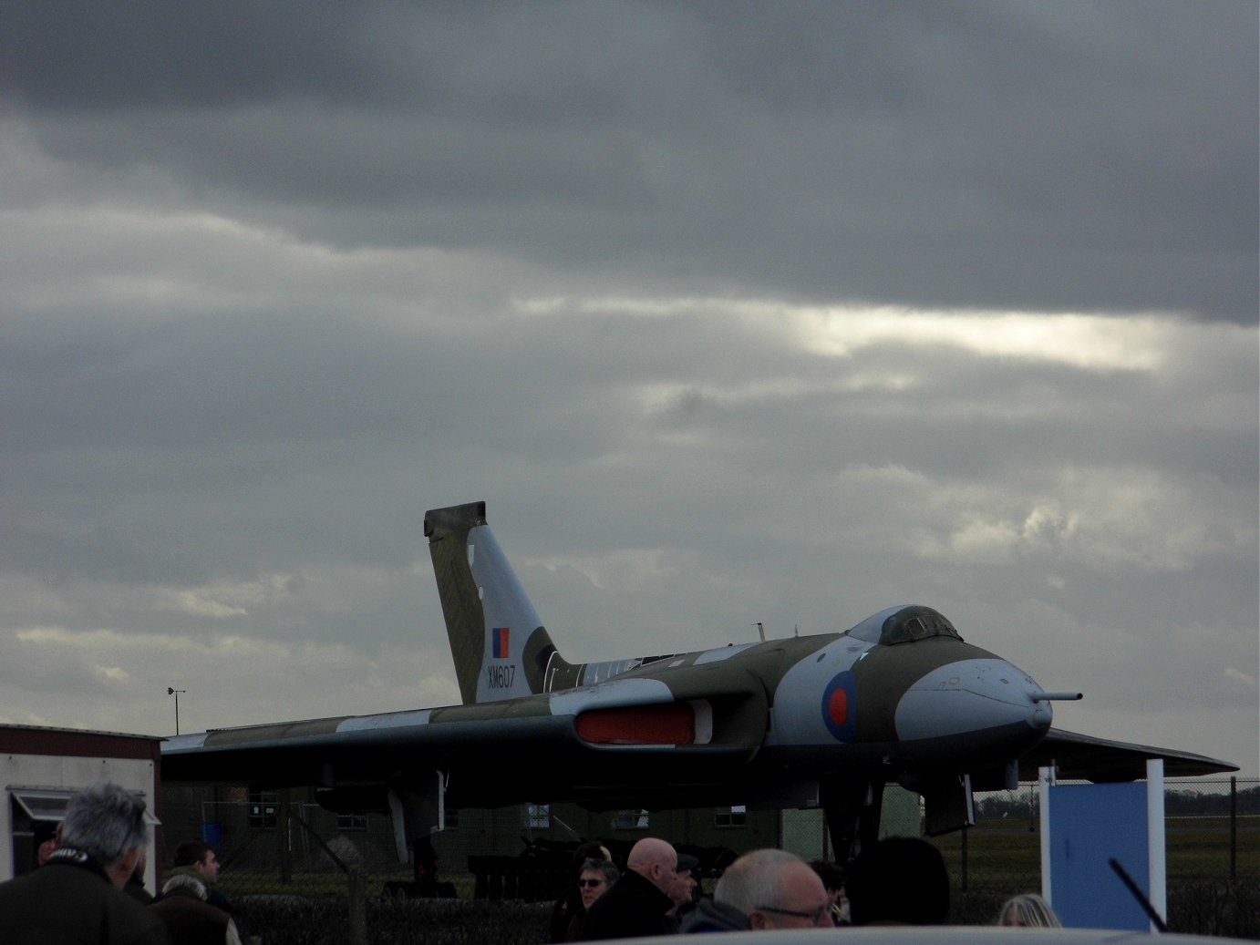 Falklands hero Avro Vulcan XM 607, RAF Waddington 19th February 2019.