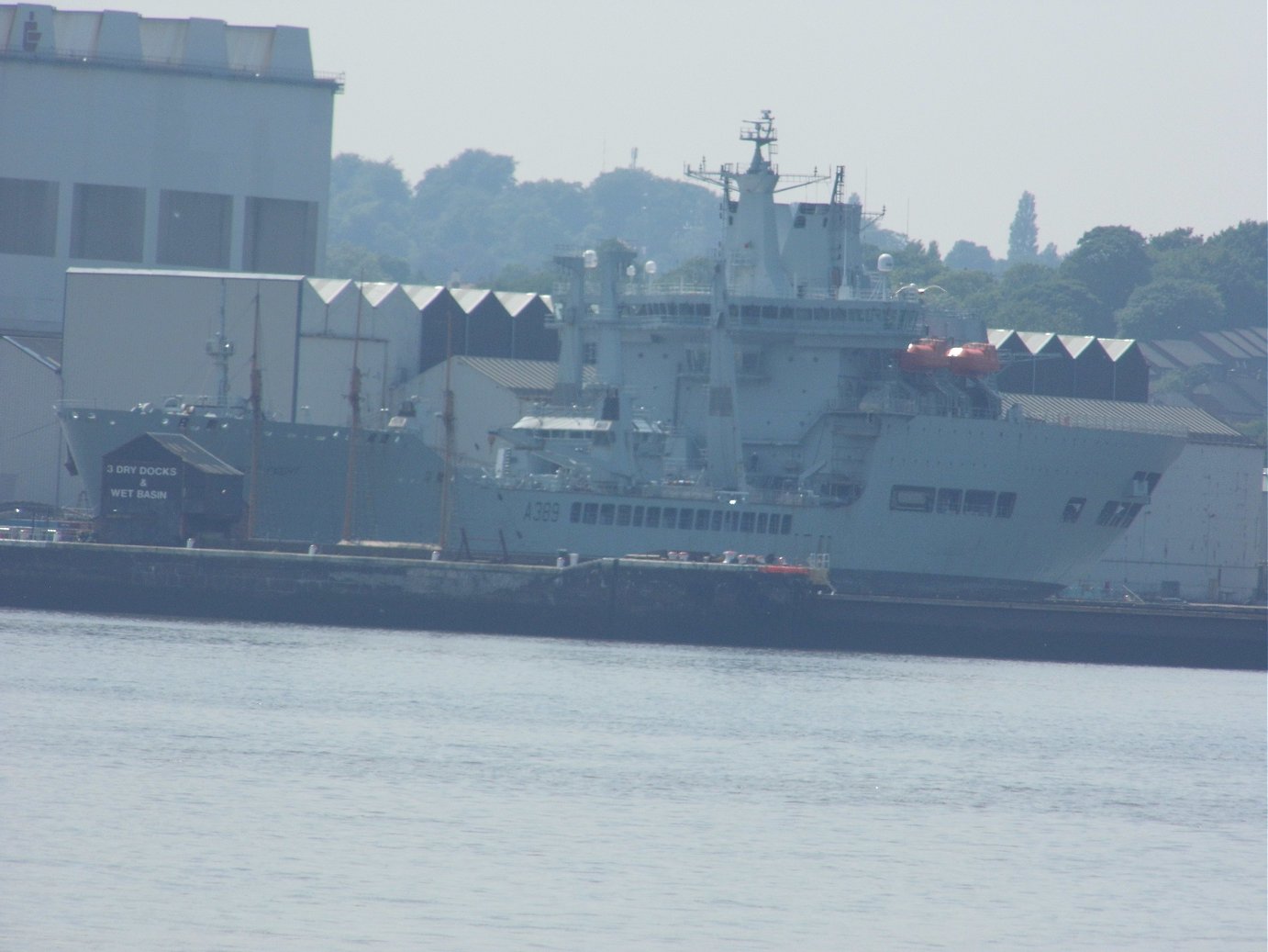 A387 RFA Wave Knight at Cammell Laird shipyard 26 May 2018.