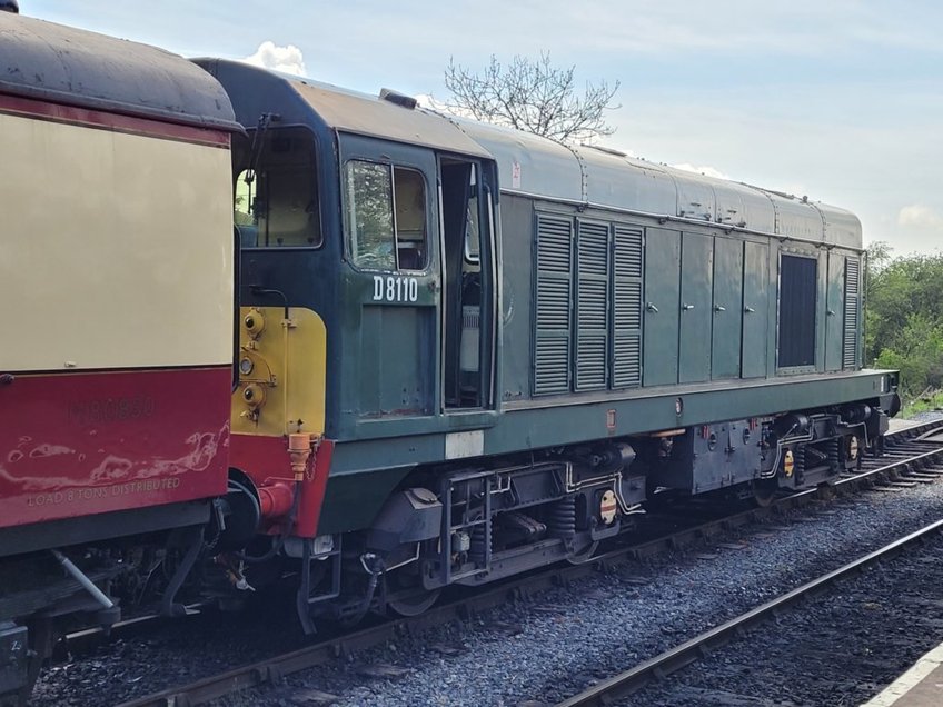 Nameplate of SR Battle of Britain 34109, Sat 28/12/2013. 